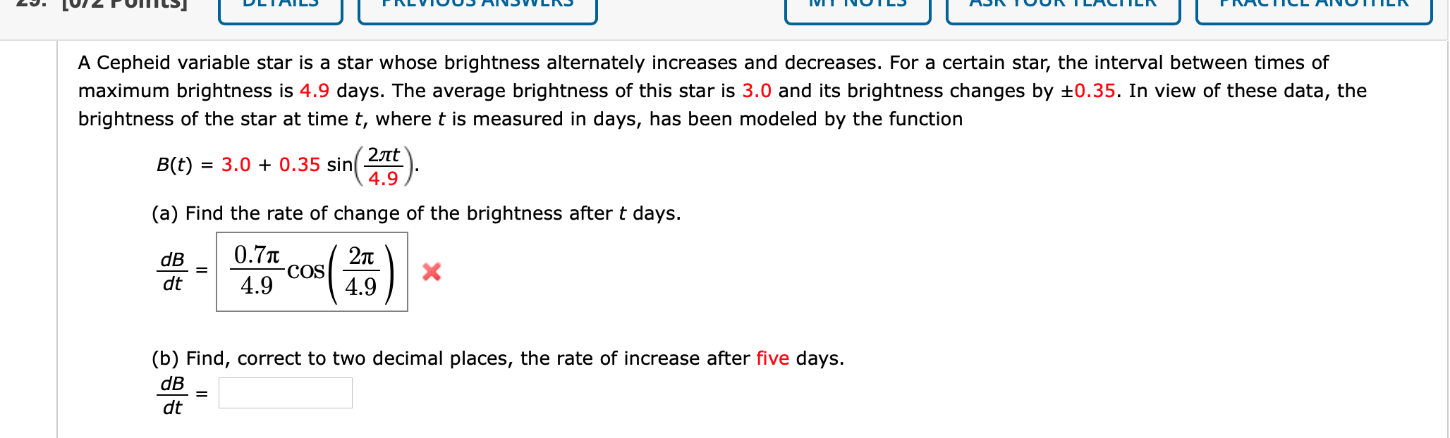Solved A Cepheid variable star is a star whose brightness