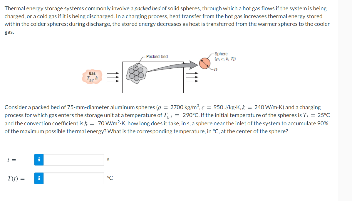 Solved Thermal energy storage systems commonly involve a
