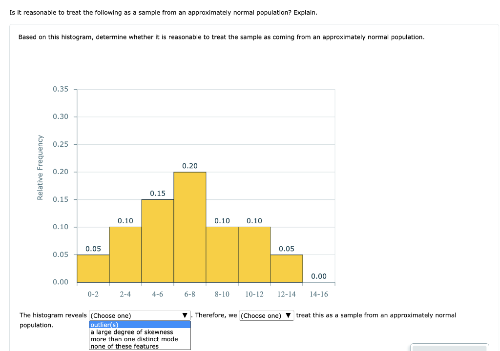 Solved it reasonable to treat the following as a sample from | Chegg.com