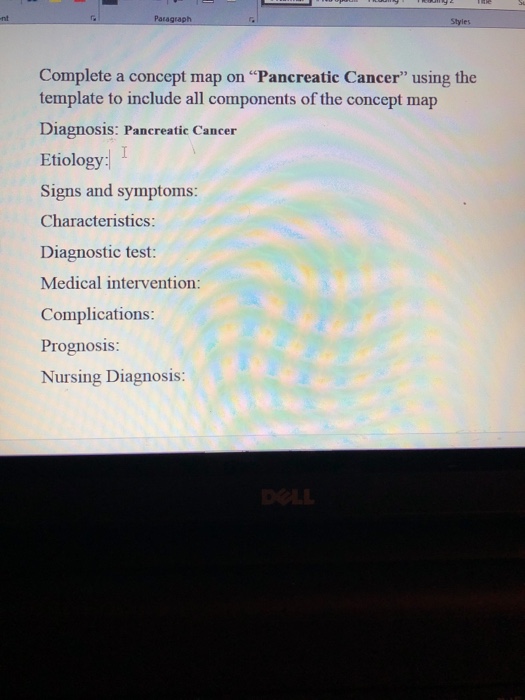 Solved Patagraph Styles Complete a concept map on | Chegg.com