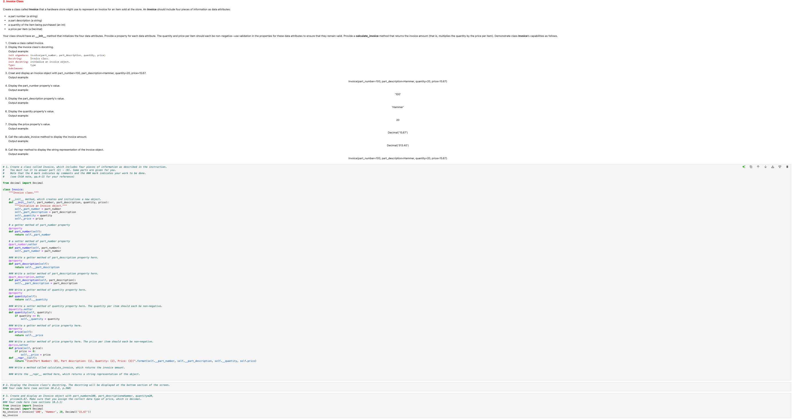 1-create-a-class-called-invoice-which-includes-chegg