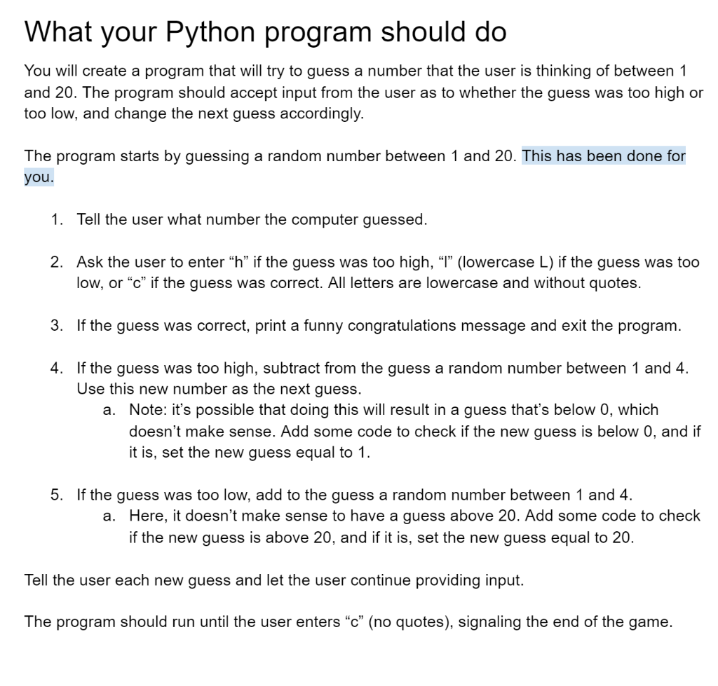 Solved What your Python program should do You will create a 