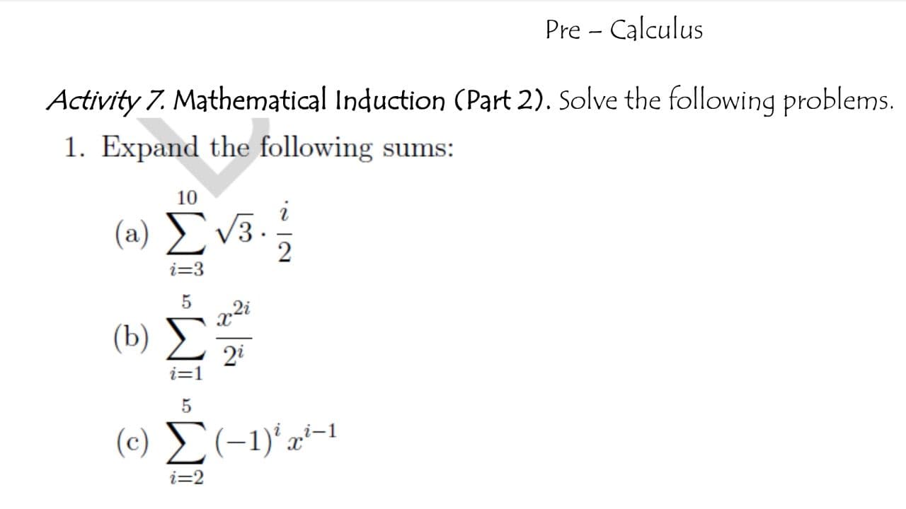 solve precalculus problems