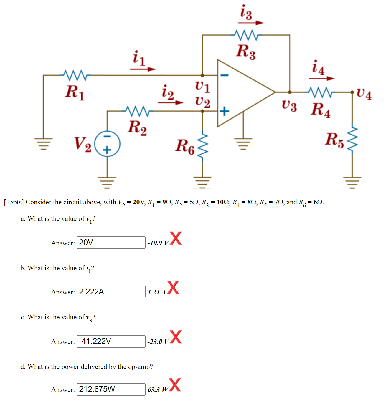 Solved Pts] Consider The Circuit Above, With | Chegg.com