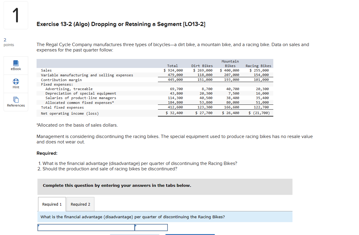 Solved exercise 13 2 algo dropping or retaining a segment chegg