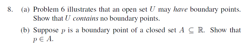 8 A Problem 6 Illustrates That An Open Set U May Chegg Com