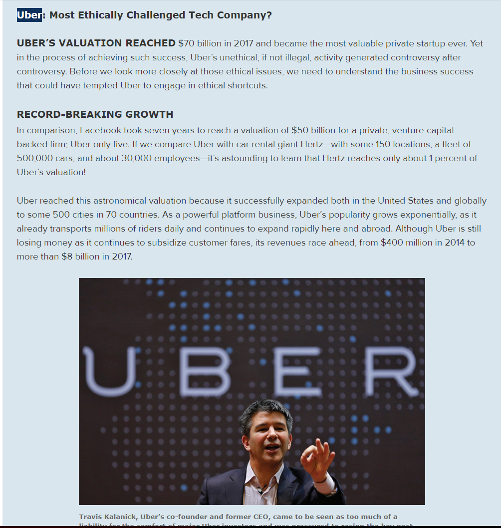 uber ethical case study