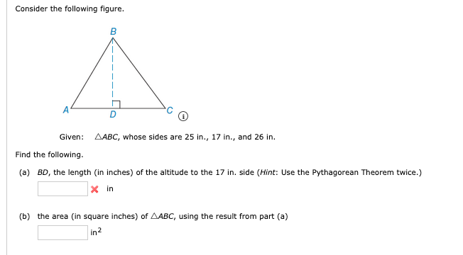 Solved Consider The Following Figure. B A D Given: AABC, | Chegg.com