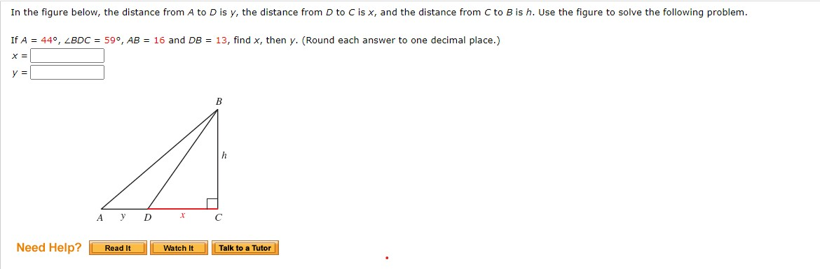 Solved In The Figure Below, The Distance From A To D Is Y, | Chegg.com