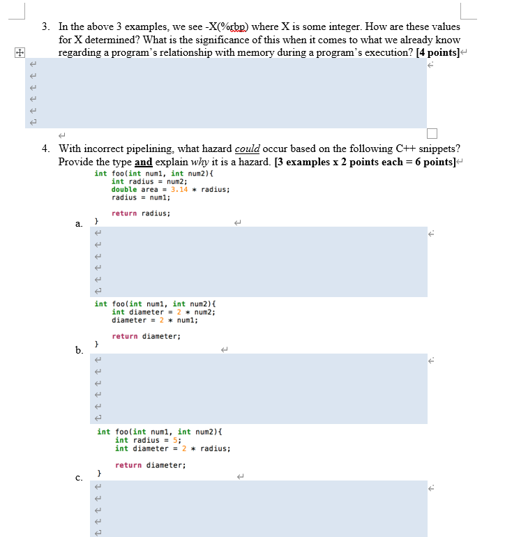 Part #2: Assembly and Instruction Processing [20 | Chegg.com