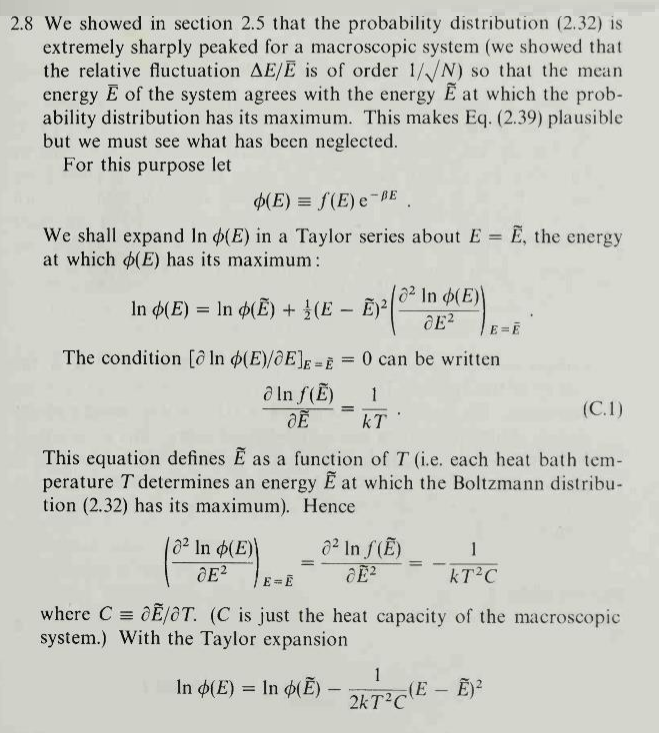 Solved REFERENCE: STATISTICAL PHYSICS F. MANDL Complete the | Chegg.com
