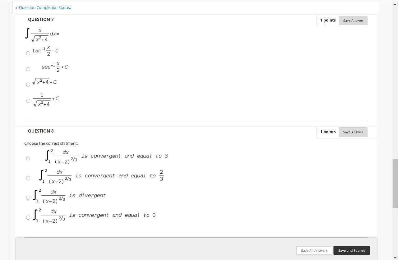 Solved Question Completion Status: QUESTION 7 1 points Save | Chegg.com