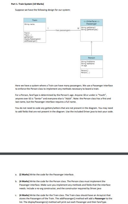 Solved And here is the driver class for this code: | Chegg.com