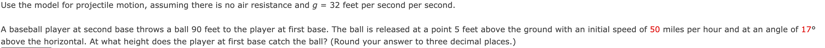 Solved Use the model for projectile motion, assuming there | Chegg.com