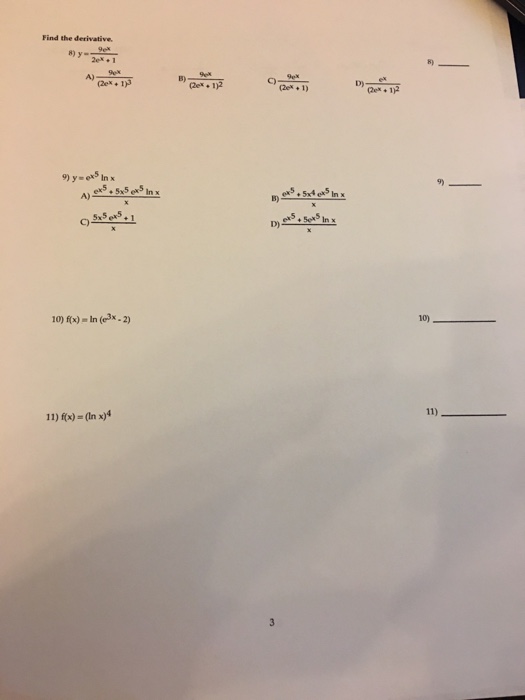 solved-find-the-derivatives-8-y-9e-x-2e-x-1-a-chegg