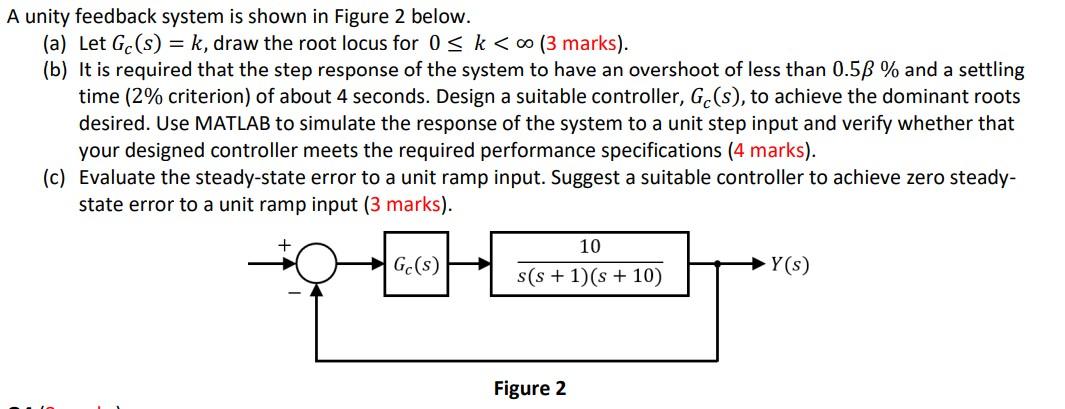 Please draw Root Locus and design a Controller Please | Chegg.com