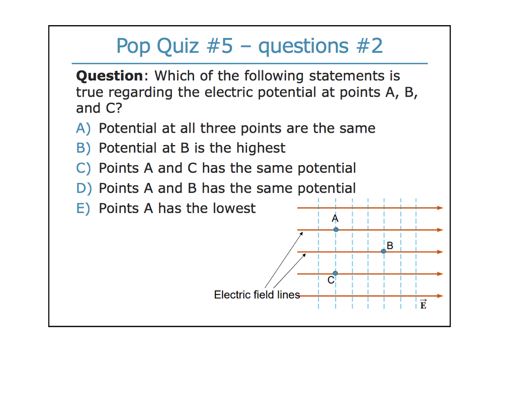 Solved: Pop Quiz #5-questions #2 Question: Which Of The Fo... | Chegg.com