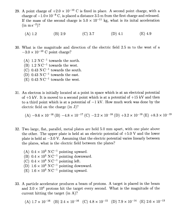 Solved 29. A point charge of +2.0 x 10-10 C is fixed in | Chegg.com