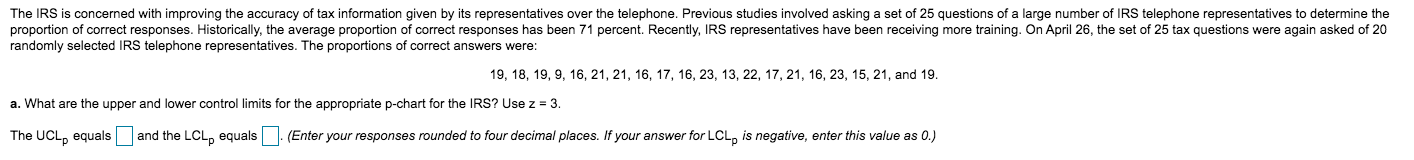 Solved The IRS is concerned with improving the accuracy of | Chegg.com