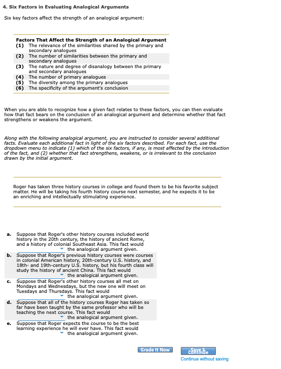 3. Evaluating Analogical Arguments Analogical | Chegg.com