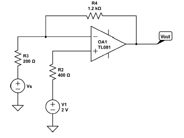 Solved What is the linear range of the source Vs. Assume the | Chegg.com