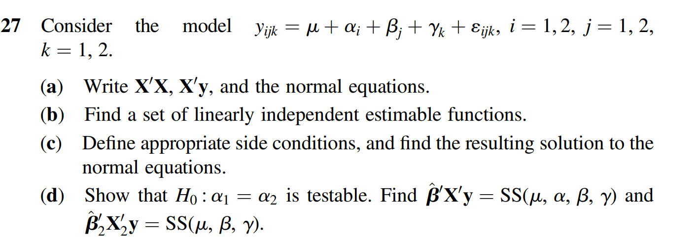 The 27 Consider K 1 2 Model Vijk U Q B K Chegg Com