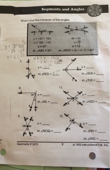 assignment 14. quiz 3 special angles and segments