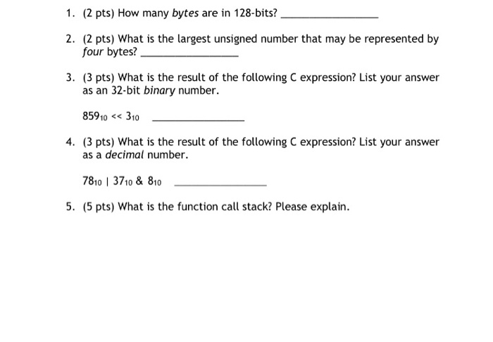 2 bytes maximum number