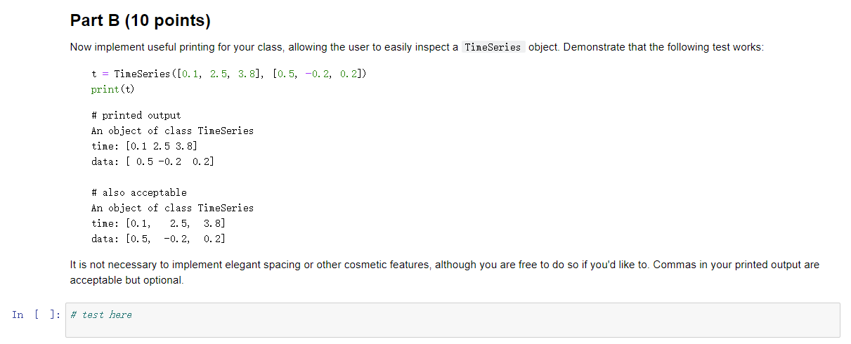 Solved # Python problem. In part (a) we are asked to write a | Chegg.com