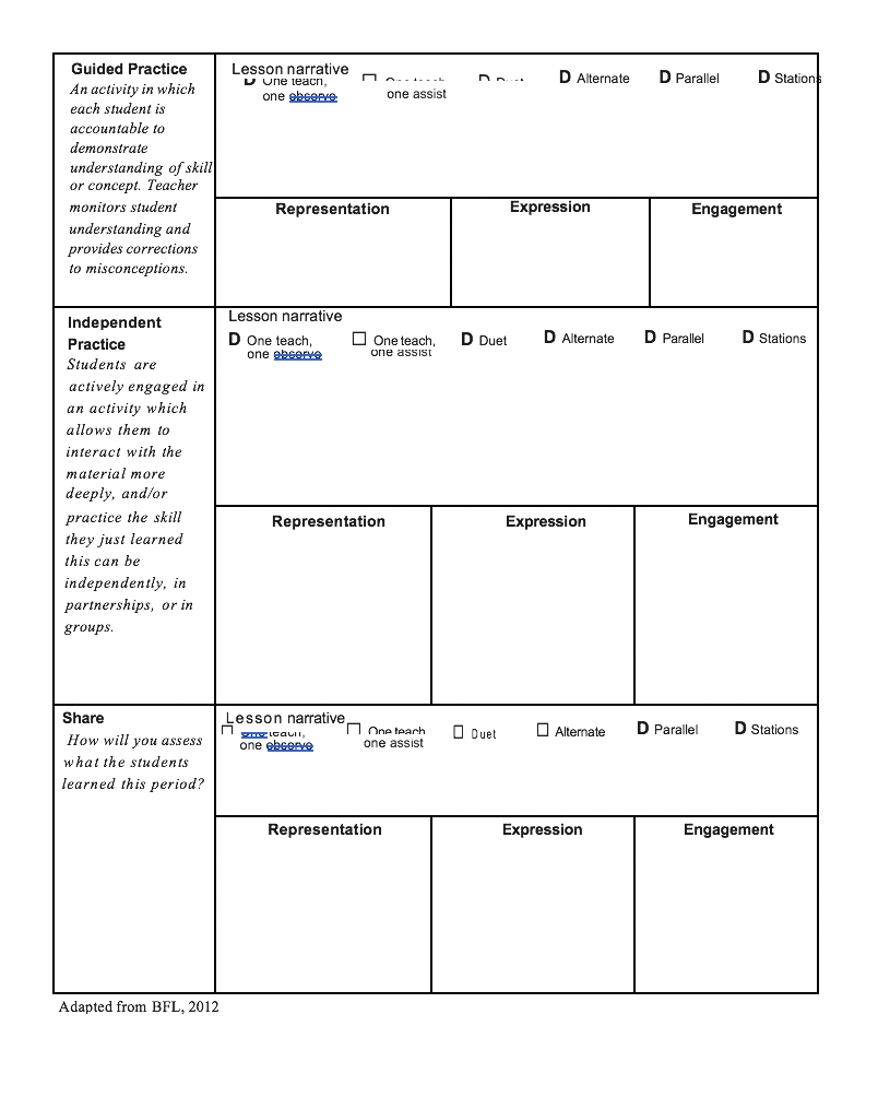 universal design for learning assignment