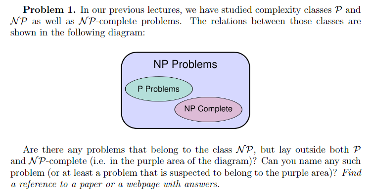 Solved Problem 1. In our previous lectures, we have studied | Chegg.com