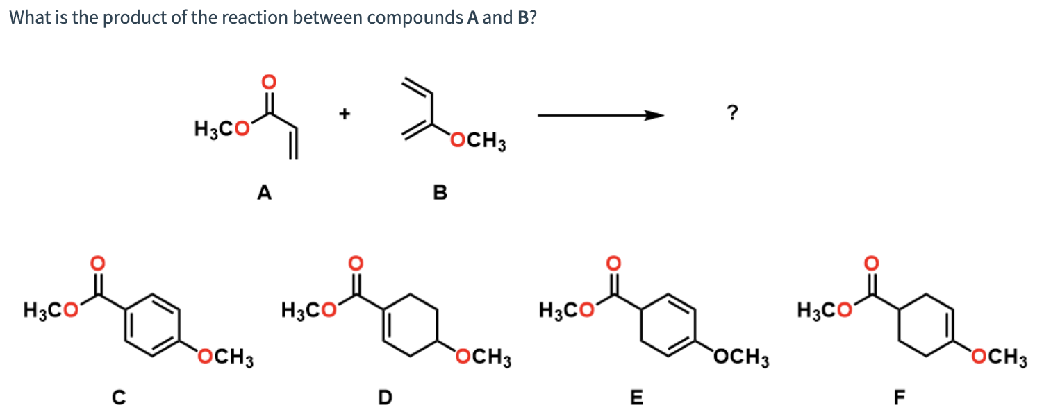 Solved What is the product of the reaction between compounds | Chegg.com