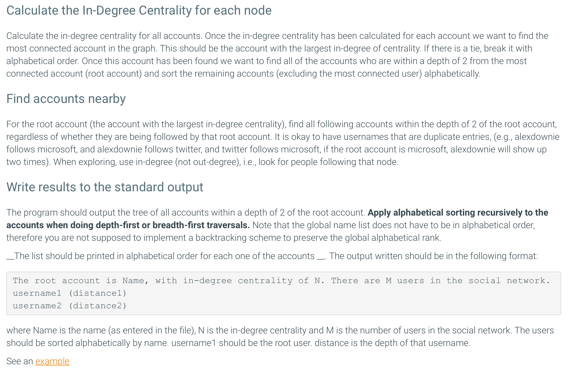 Solved Calculate the InDegree Centrality for each