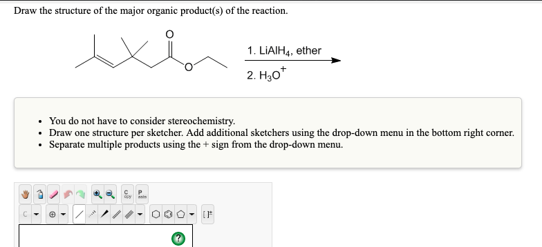 Solved Draw The Structure Of The Major Organic Product(s) Of | Chegg.com