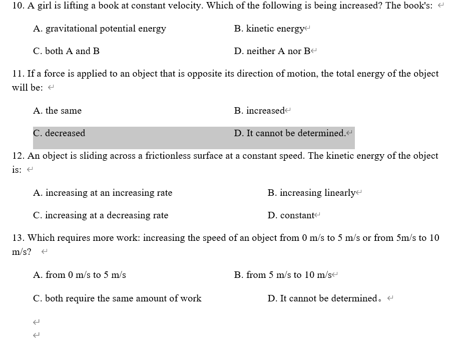 Solved - 4.Which Of The Following Is NOT A Unit Of Energy? | Chegg.com