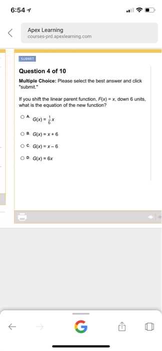 Solved 6:54? Apex Learning courses-prd.apexlearning.com | Chegg.com
