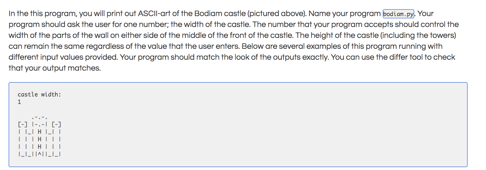 Solved castle width: [-] 1-:-| [-] | |_____| H |_____ | TL | Chegg.com