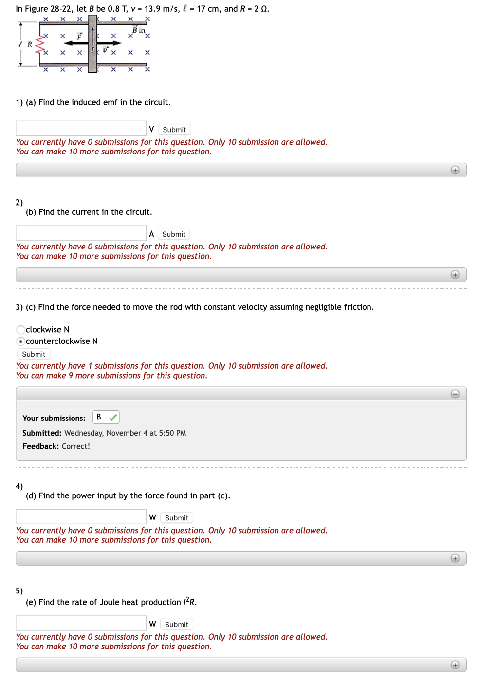 Solved In Figure 28 22 Let B Be 0 8 T V 13 9 M S L Chegg Com