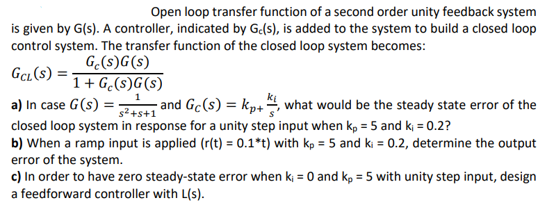 Solved CONTROL SYSTEM THEORY ; please solve clear and | Chegg.com