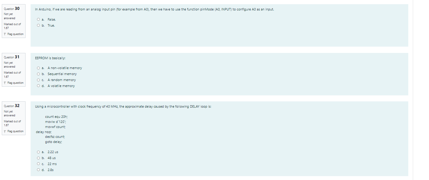 Solved In Arduino, if we are reading from an analog input | Chegg.com