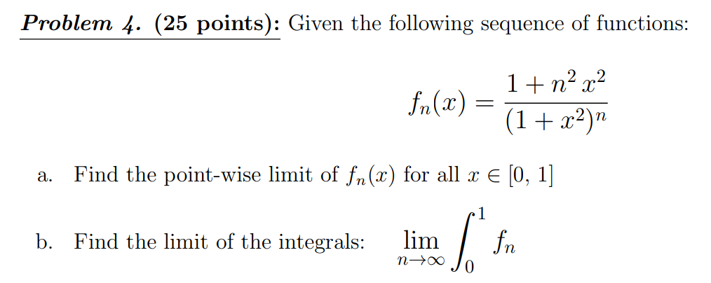 Solved Problem 4. (25 Points): Given The Following Sequence | Chegg.com