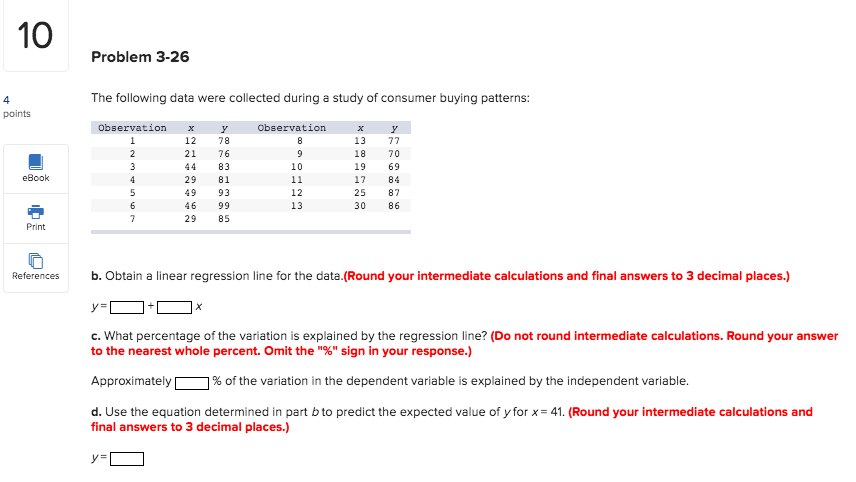 Solved Problem 3-26 The following data were collected during | Chegg.com