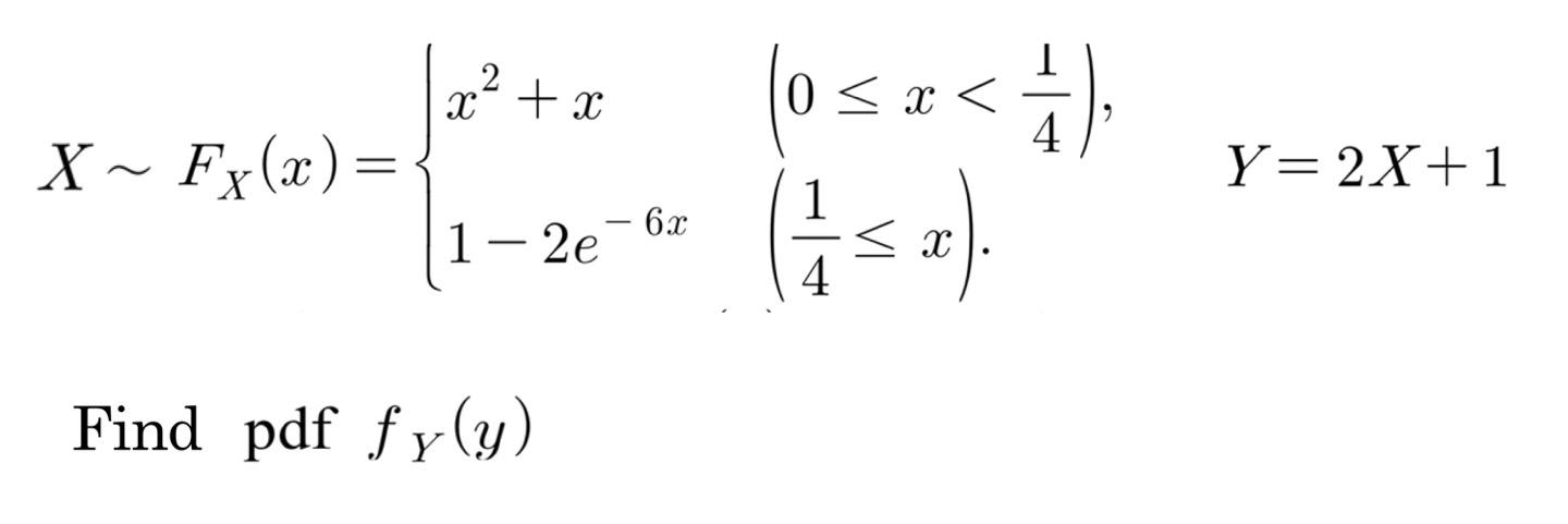 Solved X∼fx X {x2 X1−2e−6x 0≤x