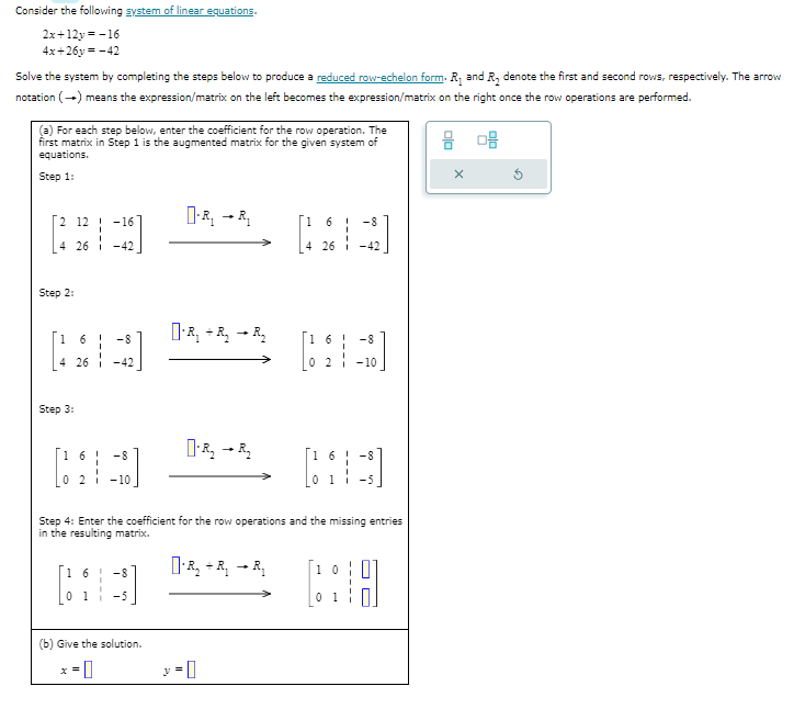 Solved Consider The Following System Of Linear Equations. | Chegg.com