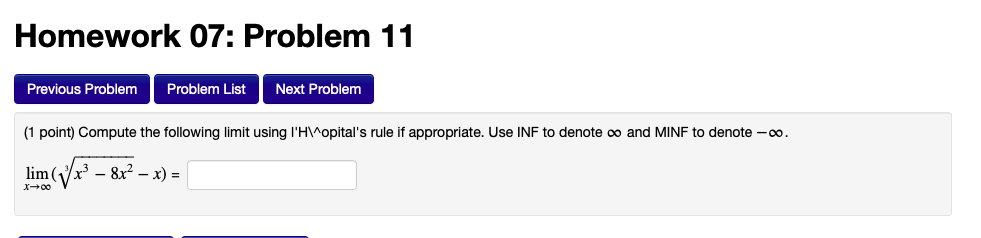 Solved Homework 07: Problem 10 Previous Problem Problem List | Chegg.com
