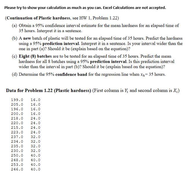 Please Try To Show Your Calculation As Much As You Chegg Com