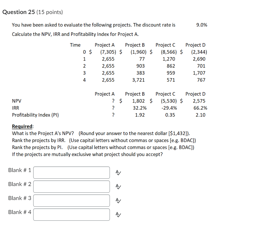 Solved Question 25 (15 ﻿points)You have been asked to | Chegg.com