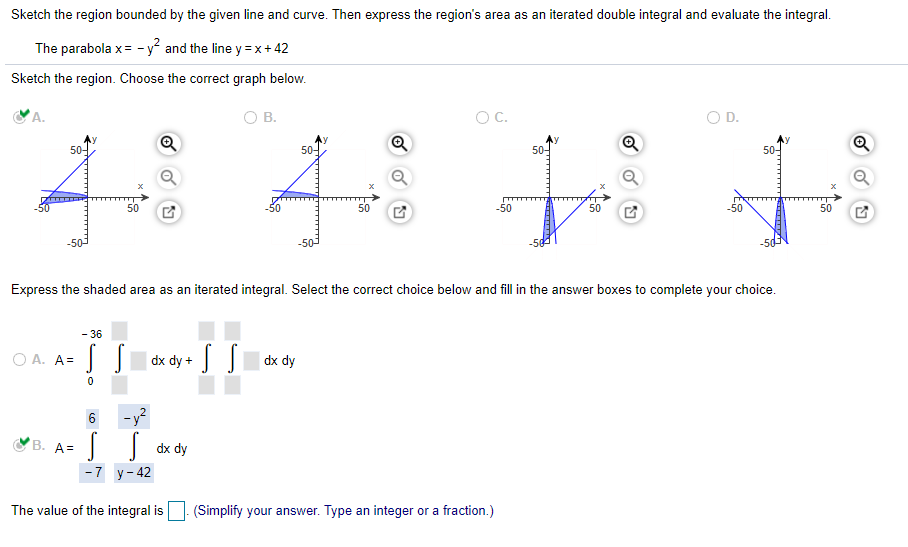 Solved Sketch the region bounded by the given line and | Chegg.com