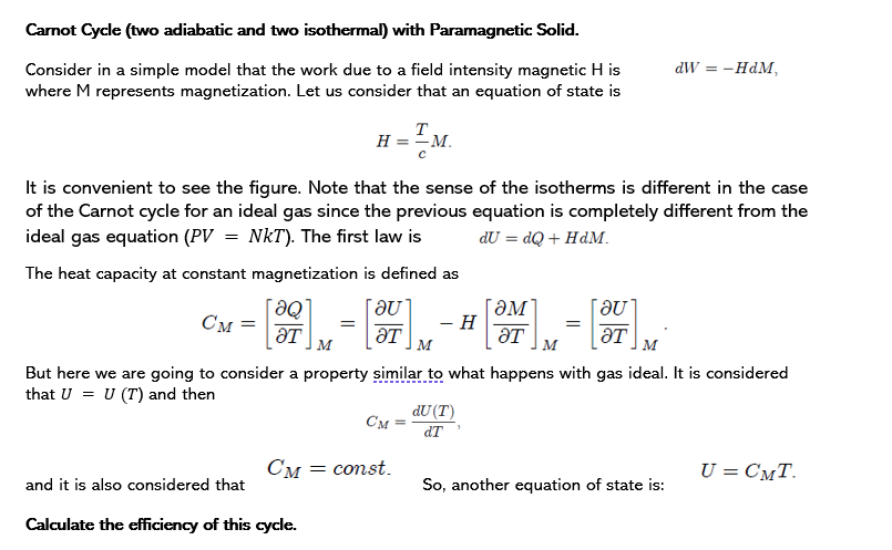 Solved Calculate the efficiency of this cycle. FIGURE: | Chegg.com