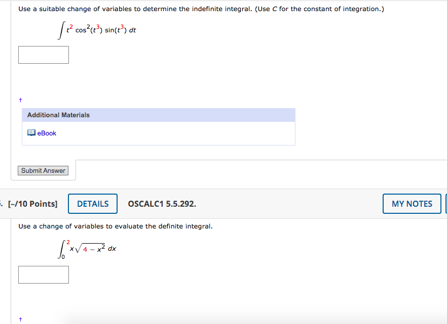 Solved Use A Suitable Change Of Variables To Determine The | Chegg.com